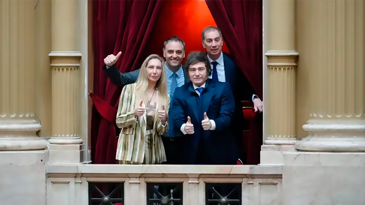 milei santilli adorni karina congreso